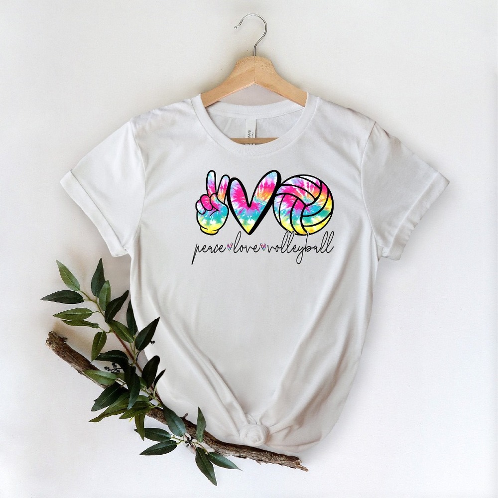Peace Love Volleyball Shirt, Peace Shirt , Love Shirt, Volleyball Shirt